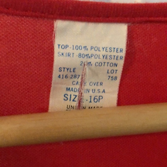 Vintage spring & summer dress with striped skirt - Picture 4 of 5